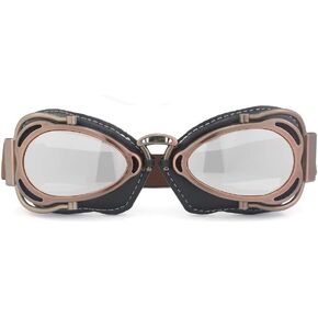 Heinmo Retro Vintage Pilot Motorcycle Cruiser Scooter Biker Goggles