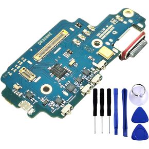 Galaxy S22 Ultra 5G USB Charging Port Flex Cable Replacement SM-S908U Type C Charger Dock Board Flex Cable Connector for Samsung S22 Ultra S908U1 Port Flex Cable Repair Part with Tools (SM-S908U)