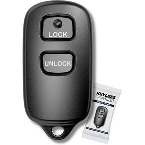 2-Button Keyless Entry Remote Key Fob Replacement, fits Toyota Prius Celica Tundra Yaris FJ Cruiser Echo Highlander Rav4, 2004-2006 Scion xA xB, HYQ12BBX, HYQ12BAN (2-Pack)