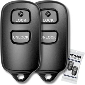 2-Button Keyless Entry Remote Key Fob Replacement, fits Toyota Prius Celica Tundra Yaris FJ Cruiser Echo Highlander Rav4, 2004-2006 Scion xA xB, HYQ12BBX, HYQ12BAN (2-Pack) in Kuwait