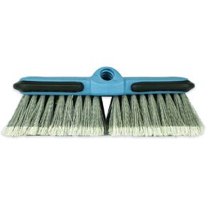 Soft Bristle car wash Brush Head (10"), Streamlined, Non-damaging, Scratch-Free, fits Standard Acme 3/4" trapezoidal Threads for car/Truck/Deck/SUV/Household Cleaning.