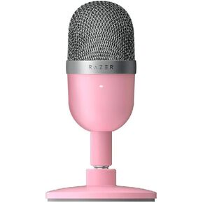 Razer Seiren Mini - ميكروفون بمكثف USB للبث (مدمج مع النمط القطبي الفائق القلب، حامل قابل للإمالة، ممتص الصدمات المتكامل) أسود