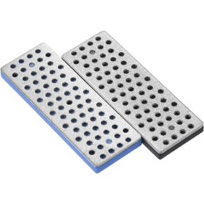 PATIKIL 70mm Coarse/Extra-Coarse Ski Snowboard Diamond Stone, 2 Pack Ski Edge Sharpener Diamond Edge Files Snowboard Whetstone, Blue/Black