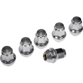 Dorman 611-008CD Wheel Nut M14-1.50 Metric - 21 mm Hex, 44.5 mm Length Compatible with Select Ford / Lincoln Models, 6 Pack (OE FIX)