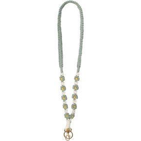 Lanyard for Keys Cute Flower Neck Lanyard for Women Long Macrame Neck Lanyard for Keys ID Badges School ID Wallet
