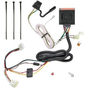 Tekonsha T-One® T-Connector Harness, 4-Way Flat, Compatible with Select Honda CR-V, Black