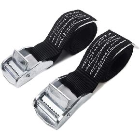 KJE 1500 lbs 1" x 2' Tie Down Straps, 2 Pack Adjustable Lashing Straps Ratchet Straps Heavy Duty Ratchet Tie Down Straps Cargo Straps with Cam Buckle Suitable for Carrying Various Cargo or Luggage