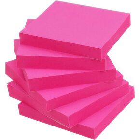Early Buy Pop Up Sticky Notes 3x3 Refills Self-Stick Notes 6 Pads, Yellow, 100 Sheets/Pad (Yellow)