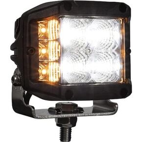 Buyers Products 4 Inch Wide LED Flood Light with Strobe - Square Lens White