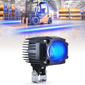 New LED Forklift Lights Blue LED Straight Line Forklift Safety Light 10W DC 10-80V Warehouse Hazardous Area Warning Lights 2 Pack