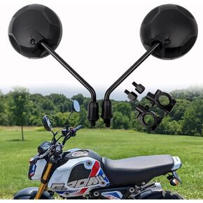 Minho Rearview Mirrors X War Police 10mm Bolt for Honda MSX125 Grom 2014-2022 Zuma 125 black round CMX 300 500 Rebel 2017-2022 motocycle mirror Monkey 125 2019-2022
