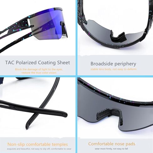 Polarized Sunglasses for Women and Man，UV400 Anti-UV Protection Sports Sunglasses for Outdoor Sports in Saudi Arabia