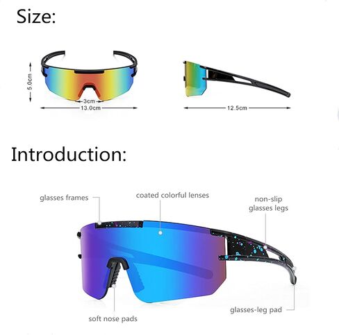 Polarized Sunglasses for Women and Man，UV400 Anti-UV Protection Sports Sunglasses for Outdoor Sports in Saudi Arabia