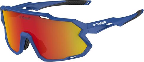 نظارات شمسية مستقطبة للأطفال من X-TIGER لعمر 8-14 سنة للأولاد والبنات والشباب، نظارات البيسبول الرياضية، نظارات ركوب الدراجات اللينة UV400 in Kuwait