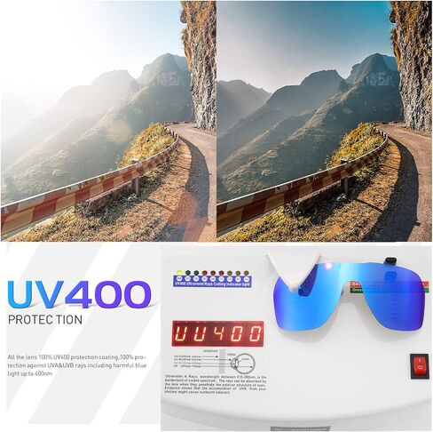 KAPVOE Polarized Sports Sunglasses for Men Women UV 400 Protection Glasses for Cycling Baseball Mountain Bike in Kuwait