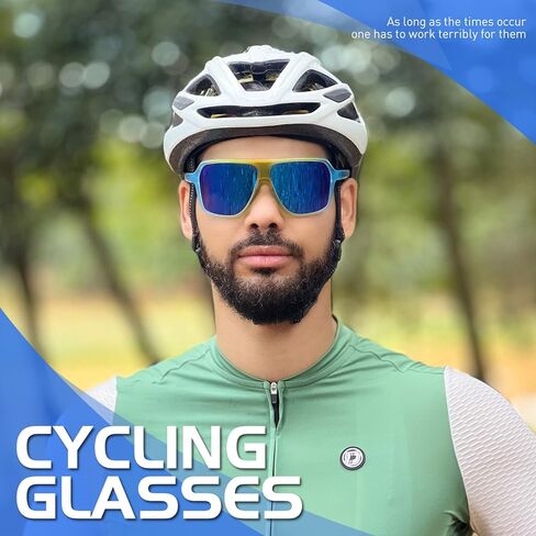 KAPVOE Polarized Sports Sunglasses for Men Women UV 400 Protection Glasses for Cycling Baseball Mountain Bike in Kuwait
