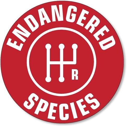 Black Round Stick Shift - Endangered Species Sticker (Decals Manual Transmission Driver Vinyl Shifting Gears Cars, Trucks (3 inch) in Saudi Arabia