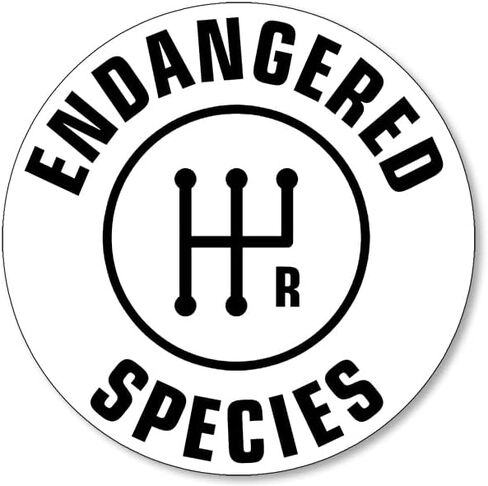 Black Round Stick Shift - Endangered Species Sticker (Decals Manual Transmission Driver Vinyl Shifting Gears Cars, Trucks (3 inch) in Saudi Arabia