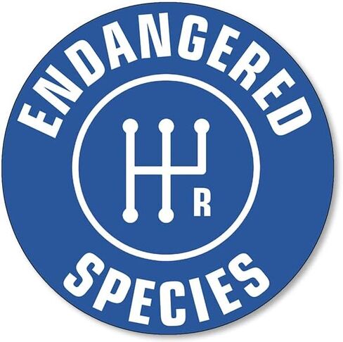 Black Round Stick Shift - Endangered Species Sticker (Decals Manual Transmission Driver Vinyl Shifting Gears Cars, Trucks (3 inch) in Saudi Arabia