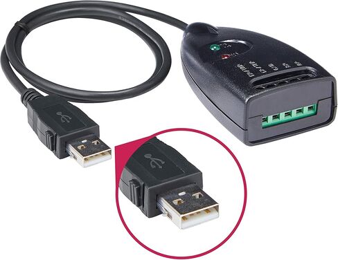 صنع في كوريا - محول تسلسلي USB إلى منفذ واحد RS422/RS485 (5 دبابيس)، طول الكابل 1.97 قدم (0.6 متر)، USB 2.0 مطبق، FTDI، محول تسلسلي USB إلى RS422/485 (BASSO-1010UC) in Kuwait