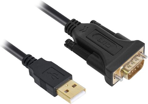 محول SIIG USB إلى تسلسلي، كابل USB 2.0 إلى RS-232 ذكر DB9 ذو 9 سنون، 3.3 قدم، مجموعة شرائح FTDI FT232، 250 كيلوبت في الثانية، مطلي بالذهب 24 قيراط، متوافق مع TAA، حماية ESD، لنظام التشغيل Windows وMac (JU-CS0311-S1) in Saudi Arabia