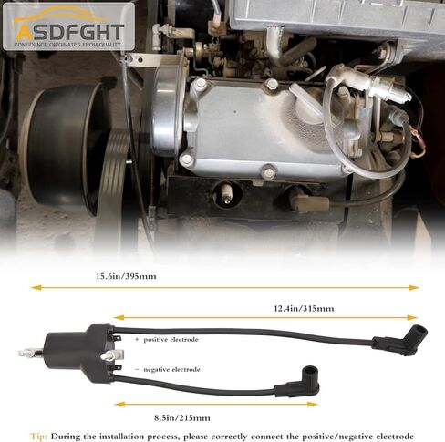 ملف الإشعال 26652-G01 - يناسب 1991-2003 EZGO 26652G01 عربة الجولف Marathon Medalist TXT ملف الإشعال المزدوج 4 دورة 4 السكتة الدماغية Ignitor استبدال 26652-G01 EPIGC103 in Kuwait