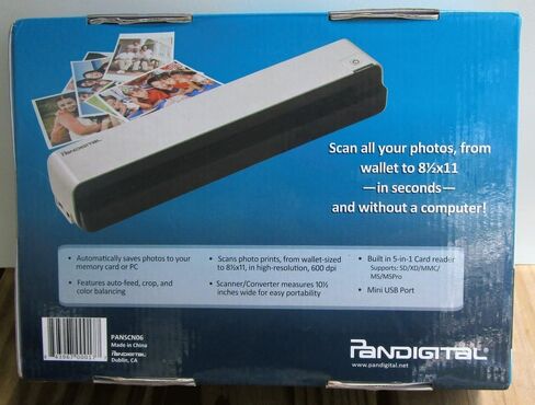 ماسح ضوئي/محول للصور الشخصية من بانديجيتال، أبيض (PANSCN06) in Kuwait