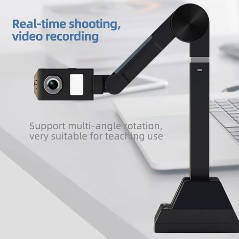 Y213af ماسح ضوئي للمستندات V4K فائق الوضوح 21 ميجابكسل USB Visualiser كاميرا مستندات بحجم A3 - جهاز Chromebook متوافق مع العروض التوضيحية المباشرة ومؤتمرات الويب والتعلم عن بعد والتدريس عن بعد in Kuwait