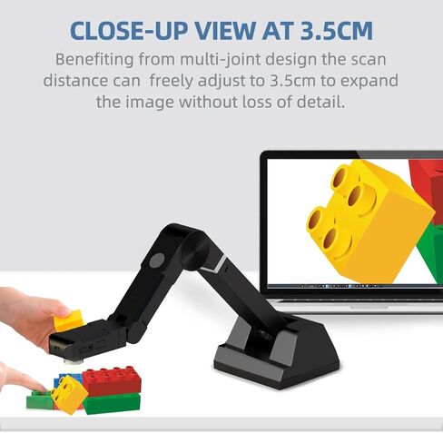 Y213af ماسح ضوئي للمستندات V4K فائق الوضوح 21 ميجابكسل USB Visualiser كاميرا مستندات بحجم A3 - جهاز Chromebook متوافق مع العروض التوضيحية المباشرة ومؤتمرات الويب والتعلم عن بعد والتدريس عن بعد in Kuwait