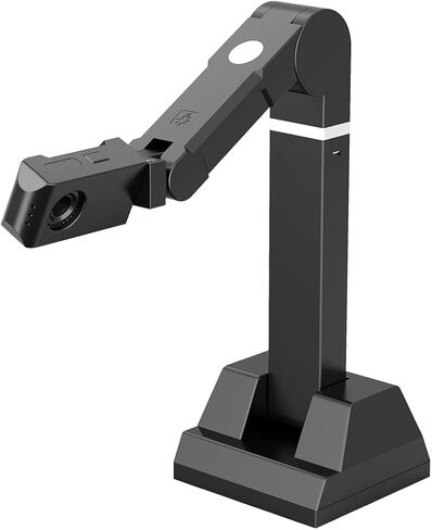 Y213af ماسح ضوئي للمستندات V4K فائق الوضوح 21 ميجابكسل USB Visualiser كاميرا مستندات بحجم A3 - جهاز Chromebook متوافق مع العروض التوضيحية المباشرة ومؤتمرات الويب والتعلم عن بعد والتدريس عن بعد in Kuwait