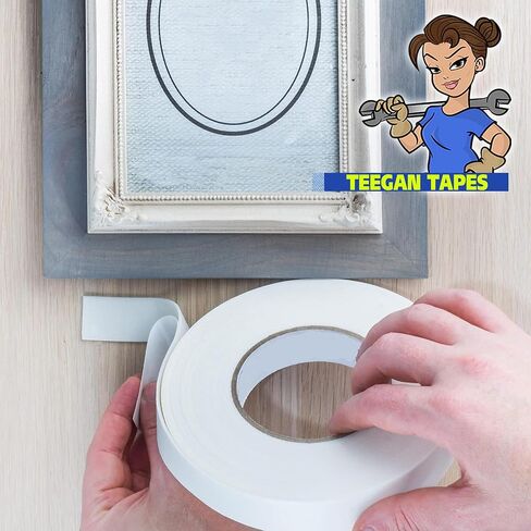 Gaffer Power Foam Tape Craft Double Sided | Heavy Duty Double Sided Mounting Tape | Double Sided Fabric Tape for Clothing | Outdoor Double Sided Mounting Tape|1-inch x 27 Feet, 1/16 Thick in Kuwait