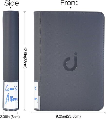 D DACCKIT Comic Book Binder, Comic Book Storage Album with Sleeves fit for Current, Silver Age, Regular Comics - Orange in Saudi Arabia