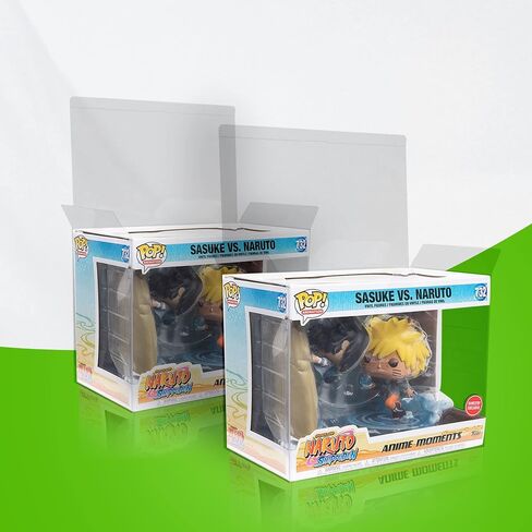 واقي EcoTEK Protectors Anime Moments Funko Pop مع شريط قفل - شفاف كريستالي، شديد التحمل، صندوق تخزين خالٍ من الأحماض وحقيبة عرض مع فيلم، سمك 0.45 مم (قطعتان) in Kuwait
