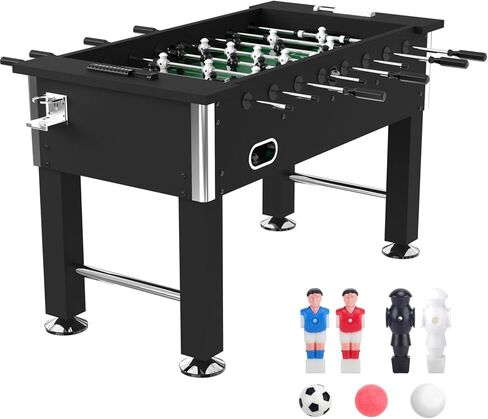 طاولة كرة قدم جودورا مقاس 55 بوصة، طاولة كرة قدم بحجم المنافسة للبالغين مع 9 كرات، حاملي أكواب، مجموعتين من اللاعبين، طاولة كرة قدم قابلة للتعديل في الهواء الطلق لغرفة الألعاب، المنزل in Kuwait