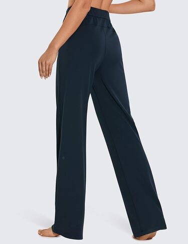 CRZ YOGA Women's Casual Wide Leg Sweatpants: 31'' - Athletic Comfy High Waisted Stretchy Flowy Work Yoga Pants with Pockets in Saudi Arabia
