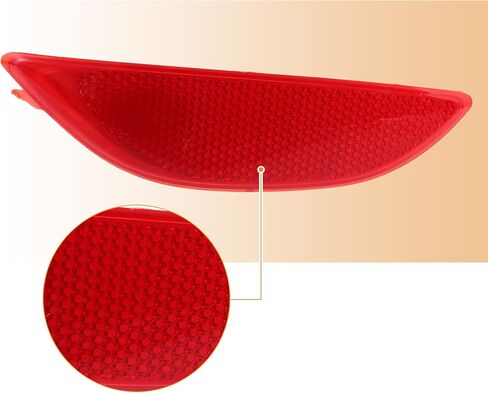 X AUTOHAUX Rear Left Bumper Reflector Light Cover for Hyundai Accent 2012-2017 92405-1R000 Red in Saudi Arabia