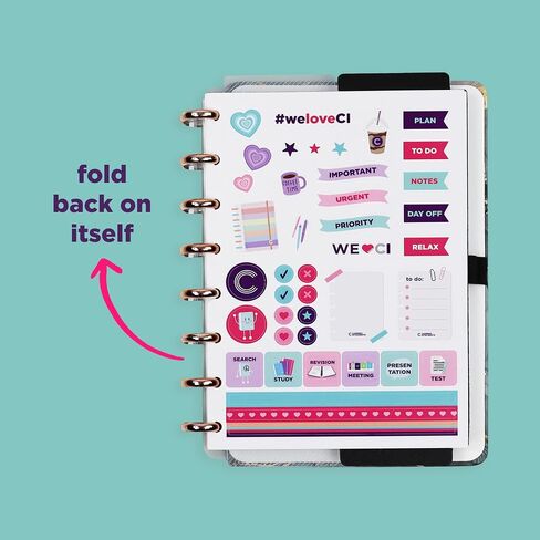 Premium Discbound Notebooks - Plan, Organize, Customize, and Conquer- Discbound Planner with 4 Tab Dividers For Work, School, Journal, or Daily Use – Bonus 1 Sticker Sheet (5.51 x 7.78", 80 Pages) in Saudi Arabia