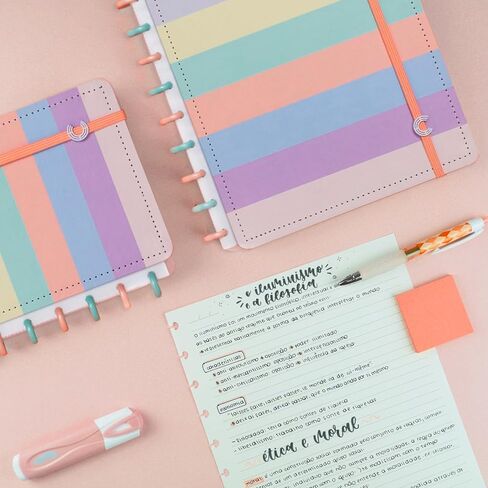 Premium Discbound Notebooks - Plan, Organize, Customize, and Conquer- Discbound Planner with 4 Tab Dividers For Work, School, Journal, or Daily Use – Bonus 1 Sticker Sheet (5.51 x 7.78", 80 Pages) in Saudi Arabia