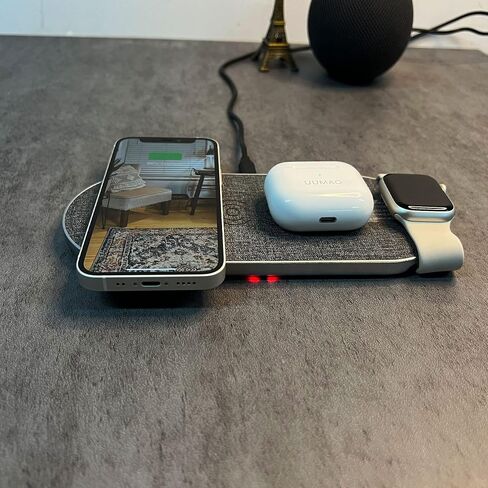 5 Coil 3 in1 Wireless Charge Three Devices,Wireless Charging pad,for iPhone14/13/12/Airpods & Apple Watch UItra, for All Enabled Phones(Including 36W Adapter) in Saudi Arabia