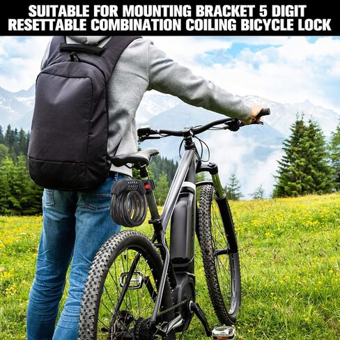 Sadnyy 4 Pieces Bike Lock, Combination Lock, Anti Theft, Resettable, Black, Purple, Yellow, White in Saudi Arabia
