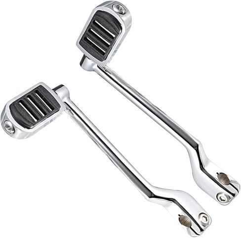 Heel Toe Shift Pegs/Front and Rear Levers/Shifter Pegs Fits for Harley Davidson Touring Softail Road King Road Glide Street Glide Electra Glide Trike Models (Chrome) in Kuwait