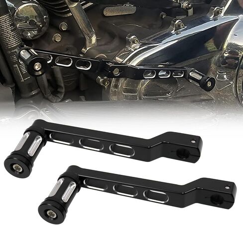 Sporacingrts Harley Davidson FL Softail Touring Trike Road Glide Shifter Pegs （Black） Motorcycle Heel Toe Gear Shift Levers in Saudi Arabia