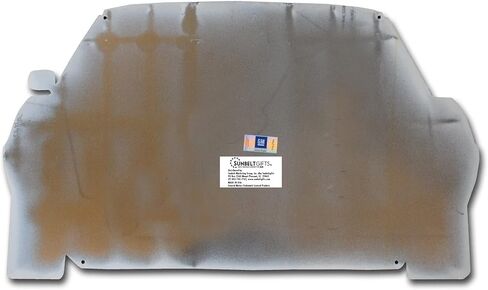 SUNBELTGIFTS 1969 شيفروليه كامارو خطوط سوداء وبيضاء للسيارة، علامة مصد الشواية الأمامية مقاس 22 × 13 بوصة، 2 رطل، صنع في الولايات المتحدة الأمريكية، طلاء مسحوق فولاذي قياس 20 من أجل المتانة واللمسة النهائية اللامعة، سهل التركيب in Kuwait