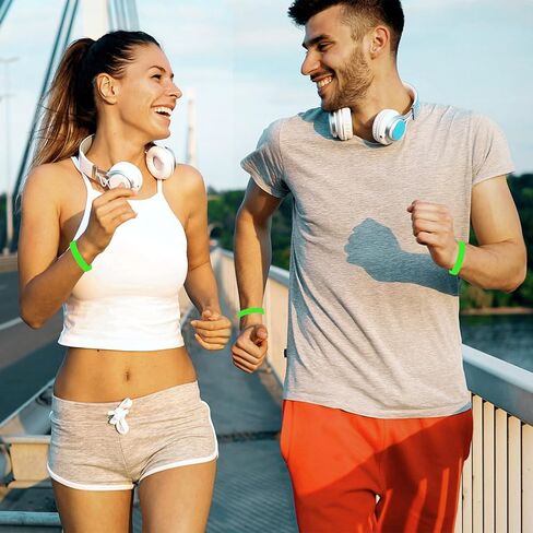 Morcheiong 12 Pieces Silicone Bracelets- Black Color Blank Rubber Wristbands for Adults Teen Party Favors in Kuwait