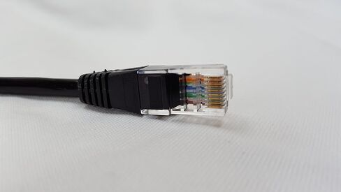 66 ft (20m) CAT5e Cable, Outdoor External Ethernet Cable, 100% Solid Copper, Network Cable, LAN, Router, WiFi 6, CCTV, 1000mb (Gigabit), RJ45 Plugs in Saudi Arabia
