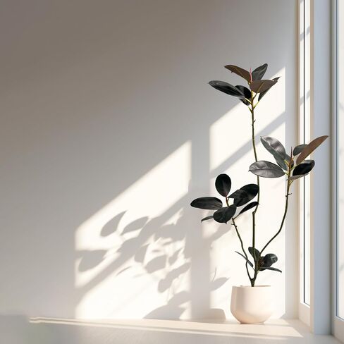 Artificial Rubber Tree 4.6ft Tall Fake Plants for Indoor, Fake Trees for Office Home Living Room Floor Patio Greening Porch Decor。 Living Room Floor Patio Greening Porch Decor in Kuwait