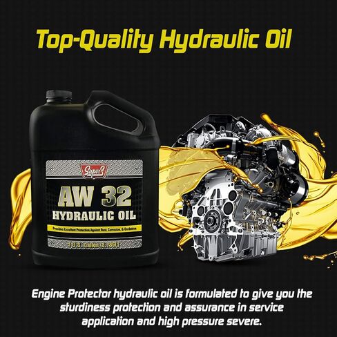 زيت هيدروليكي Super S لحماية المحرك AW32، وتروس طويلة الأمد وزيت ضاغط لفاصل الخشب، والتآكل متوفر مع قمع قابل للتوسيع عالي الجودة من Centaurus AZ - 1 جالون in Kuwait