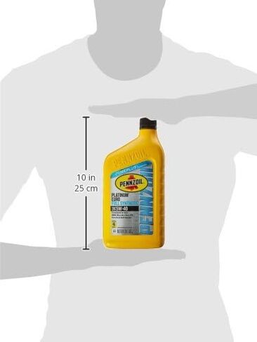Pennzoil 550036272-6PK Platinum Euro SAE 0W-40 Full Synthetic Motor Oil - 1 Quart (Case of 6) in Saudi Arabia