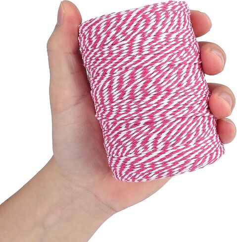 Black Twine String,Cotton Bakers Twine 656 Feet Cotton Cord Crafts Gift Twine String Christmas Holiday Twine in Saudi Arabia