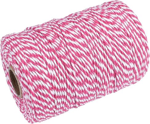 Black Twine String,Cotton Bakers Twine 656 Feet Cotton Cord Crafts Gift Twine String Christmas Holiday Twine in Saudi Arabia